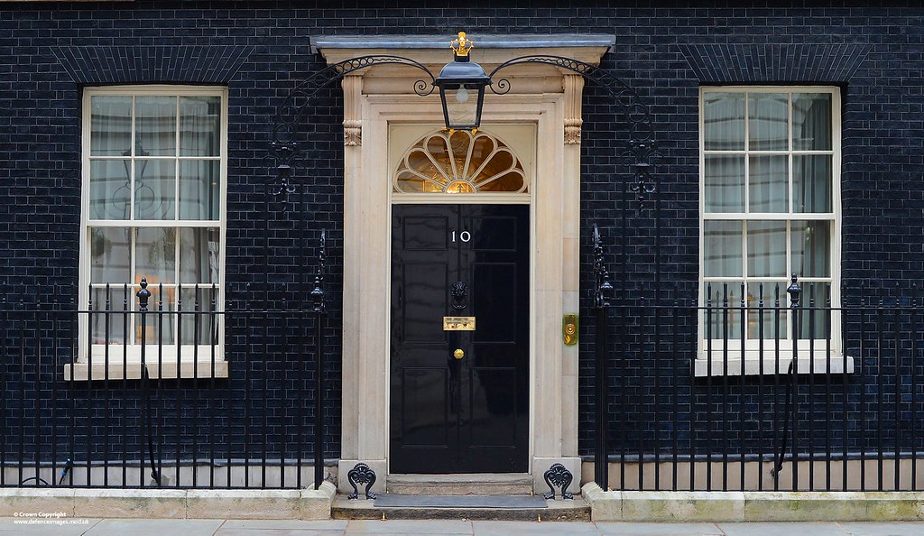 A photograph of 10 Downing Street